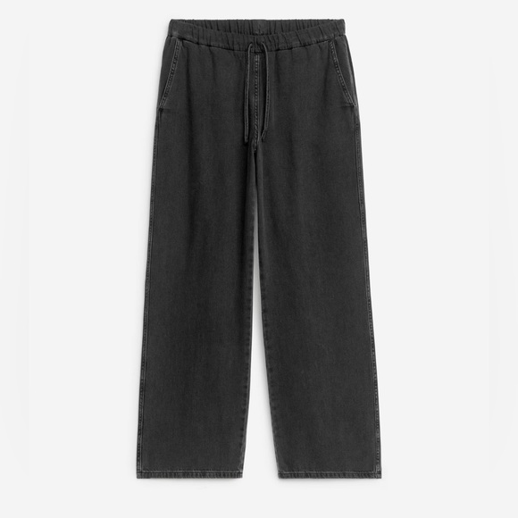 ARKET Drawstring Denim Trousers - Picture 1 of 3